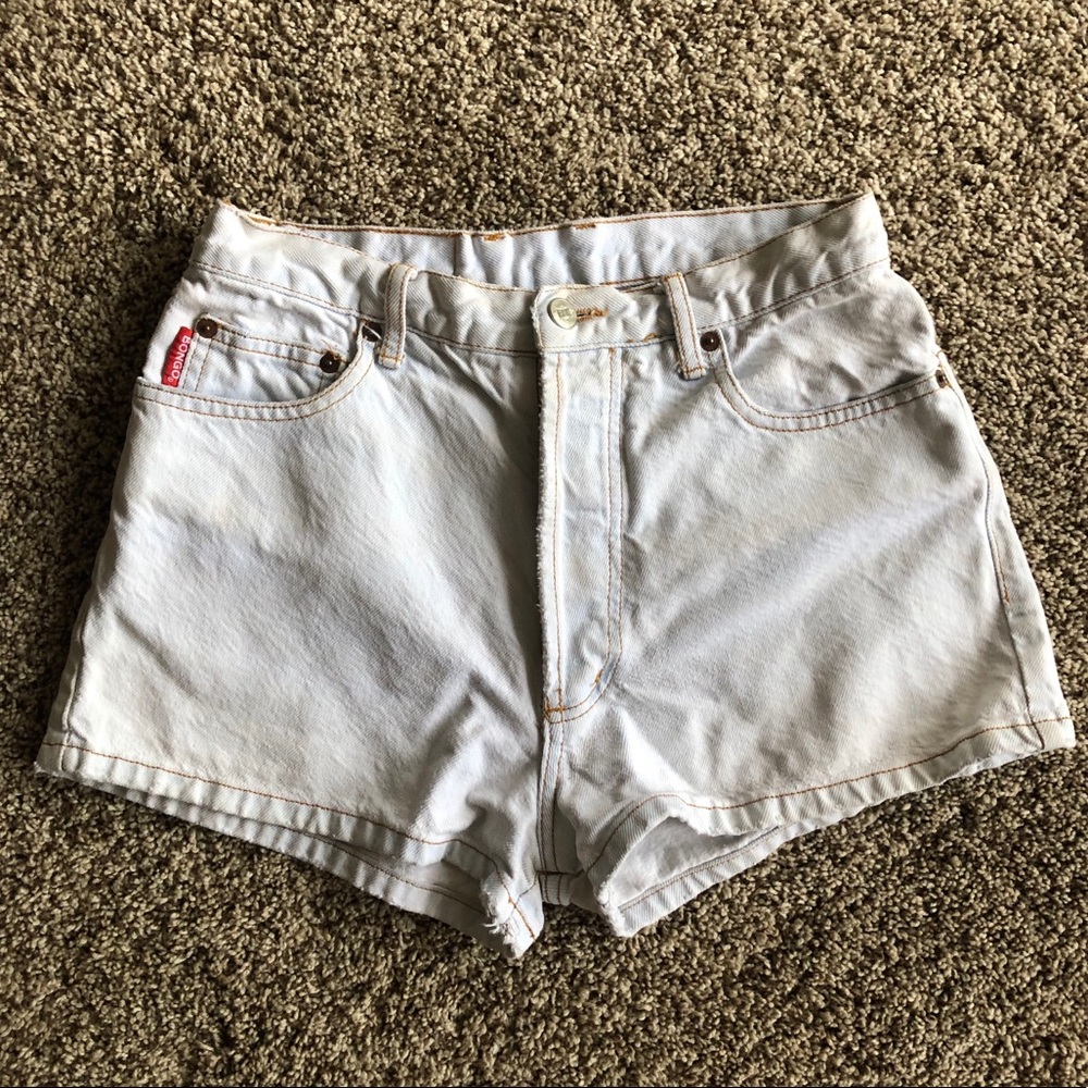 Vintage Acid Wash Denim Shorts